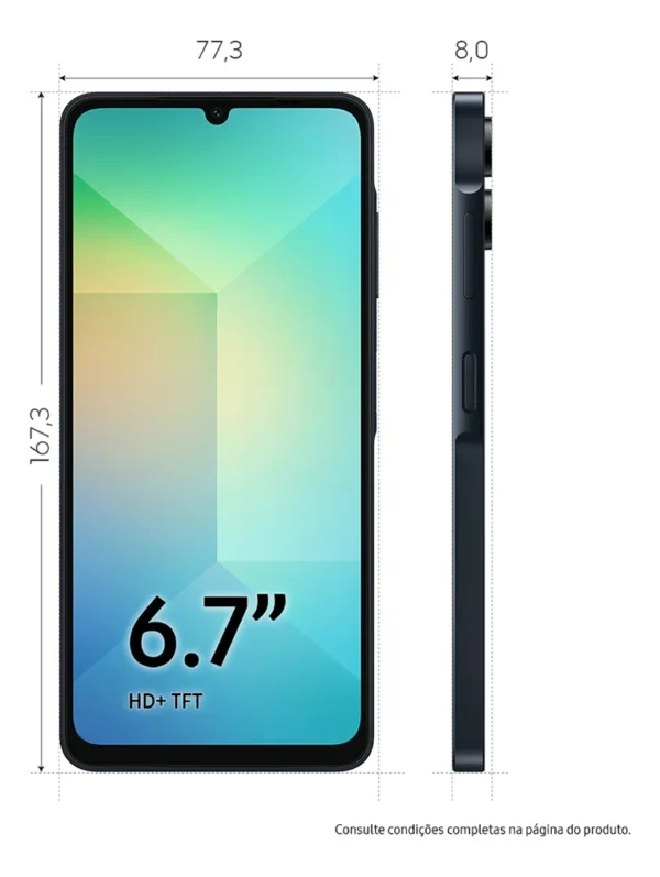 Smartphone Samsung Galaxy A06 4G 128GB 4GB RAM - Imagem 3