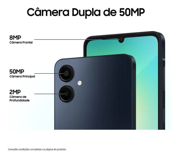 Smartphone Samsung Galaxy A06 4G 128GB 4GB RAM - Imagem 5