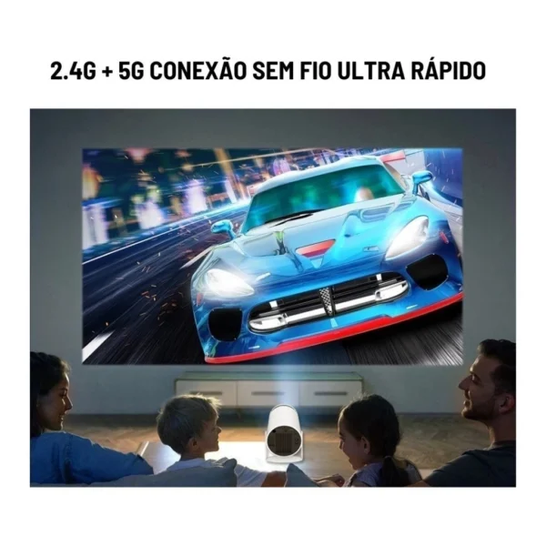 Projetor 4K HD 150 Polegadas Celular, Tv B0x, Xbox, PS, Pc, Wifi e Bluetooth HY300 Magcubic 110/220 - Imagem 3